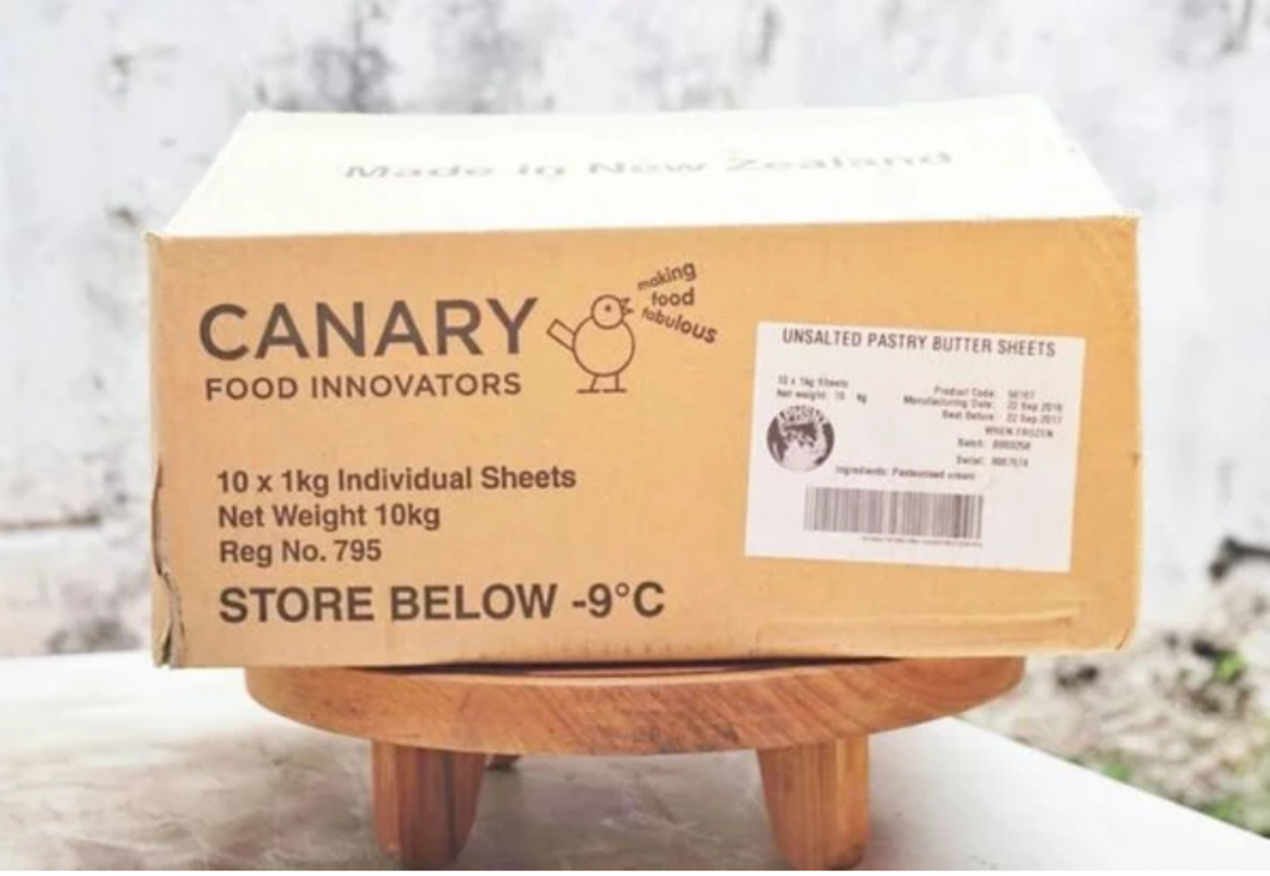 Picture of 10x1KG CANARY 100% BUTTER SHEETS (H) (K)