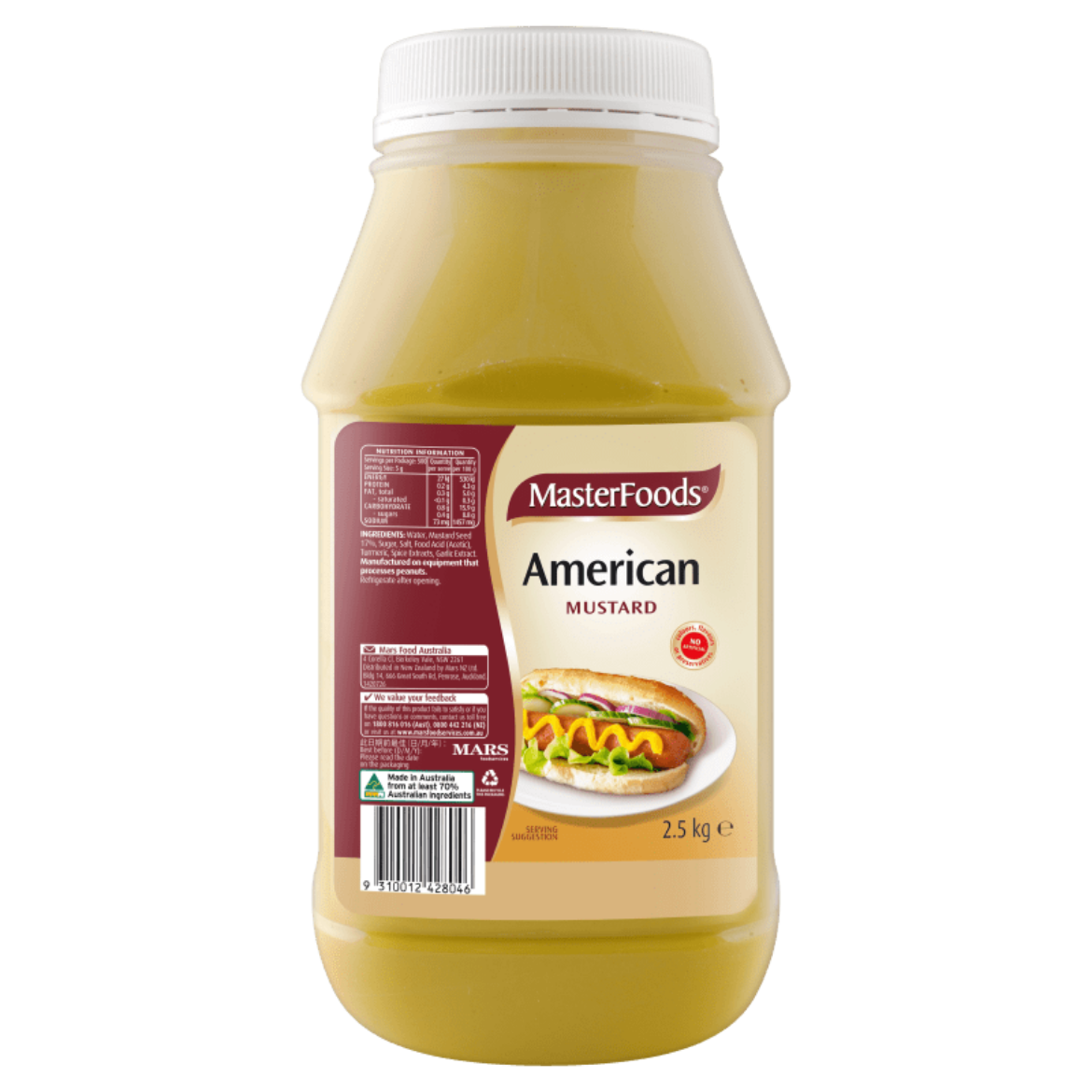 Picture of 2.5KG M/FOODS MUSTARD AMERICAN