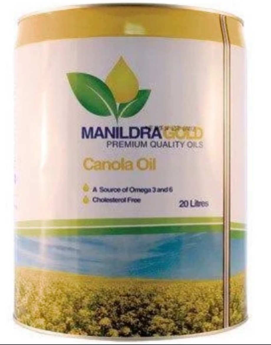Picture of 20LT MANILDRA CANOLA OIL (NO BUNG)