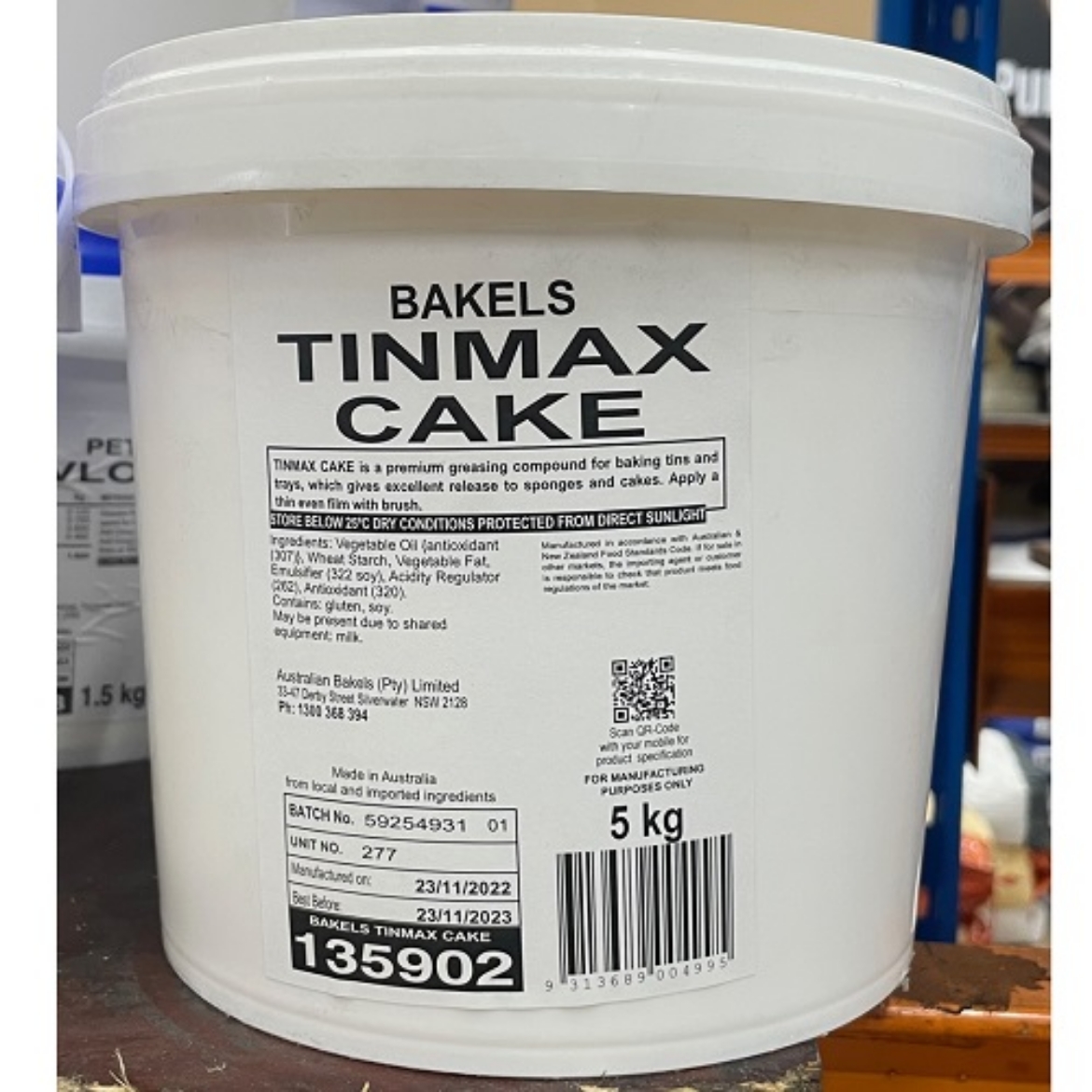 Picture of 5KG BAKELS TINMAX CAKE (H)
