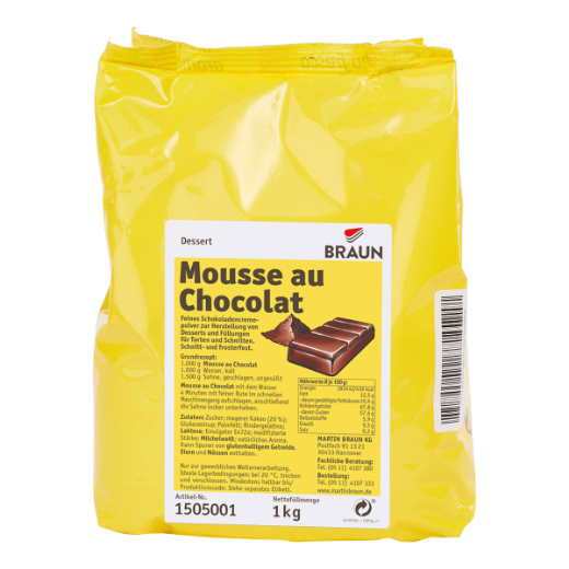 Picture of 1KG BRAUN CHOCOLATE MOUSSE (H)