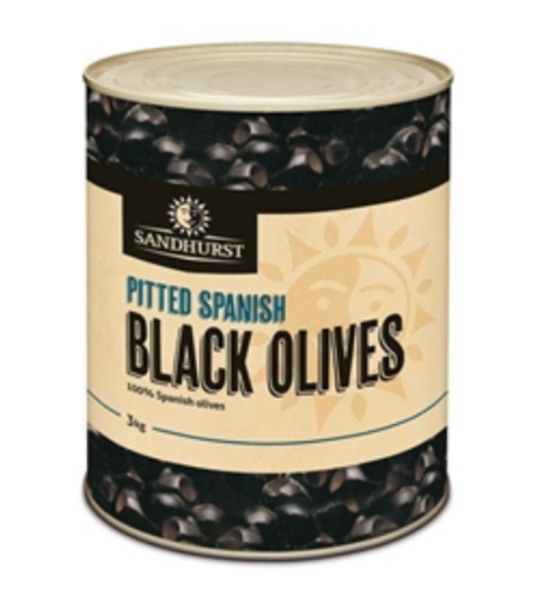 Picture of A10 BLACK PITTED OLIVES (H)